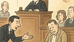 Vtip: Právník u soudu: porotce spí!