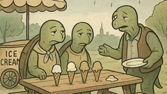 Vtip: Rodinka želv na zmrzlině…