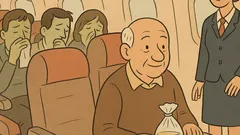 Vtip: Děda v letadle prosí o sáček