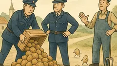Vtip: Jak policisté sází brambory?