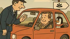 Vtip: Muž veze tučňáka, zastaví policista