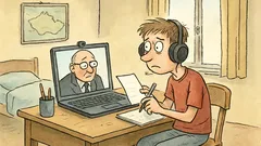 Vtip: Hodnocení žáka za distanční školní rok