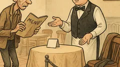 Vtip: Hladový muž v restauraci usedne...