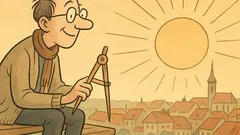 Vtip: Proč má matematik rád slunce?