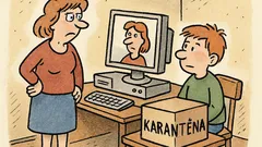 Vtip: Pepíčku, proč jsi nebyl online?