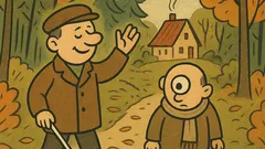 Vtip: Jdou slepec a jednooký k babičce