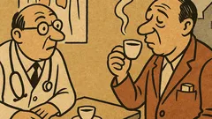 Vtip: U doktora: Kouříte, nebo kávu?