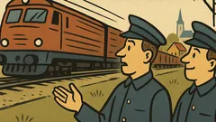 Vtip: Dva policisté stojí u kolejí…