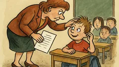 Vtip: Ve škole se rozdává vysvědčení