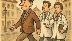 Vtip: Jde muž ulicí rozkročmo…