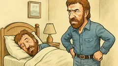 Vtip: Chuck Norris se probudí tak rychle...