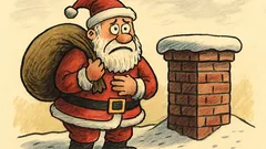 Vtip: Proč se Santa bojí komína?