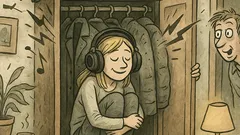 Vtip: Co dělá blondýnka ve skříni?