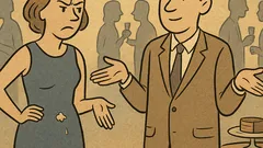 Vtip: Na večírku jí spadne zákusek