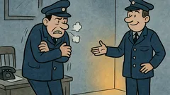 Vtip: Policisté na stanici, v rohu 90°…