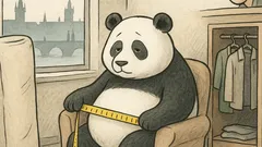 Vtip: Co dělá panda, když nemá dost místa?