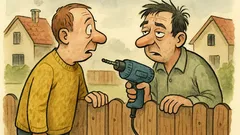 Vtip: Sousede, půjčil bys mi vrtačku?