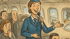 Vtip: Letuška hlásí: Hoří motor, klid!