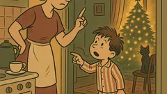 Vtip: Pepíček na Vánoce: hoří stromeček!