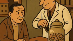 Vtip: Pane doktore, prášky proti chamtivosti?