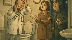 Vtip: Lékař má v noci ucpaný záchod