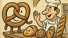 Vtip: Jak se zdraví německé pečivo?