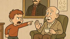 Vtip: Pepíček se zlobí na dědečka