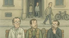 Vtip: Sedí fyzik, biolog a matematik...