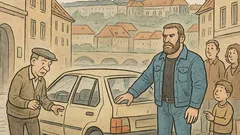 Vtip: Důchodce v Praze prosí Chucka Norrise