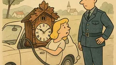 Vtip: Blondýnka veze v autě hodiny…