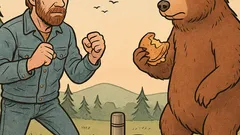 Vtip: Chuck Norris se porval s medvědem