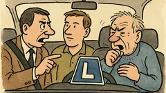 Vtip: Instruktor: „Čím je váš otec?“