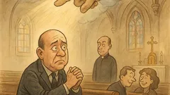 Vtip: Přijde Babiš do kostela