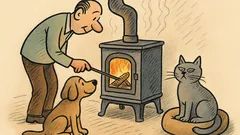 Vtip: Když člověk zatopí v kamnech…