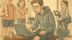 Vtip: Programátor přijde v neděli do posilovny