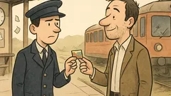 Vtip: Průvodčí: Pane, to je dětská jízdenka!