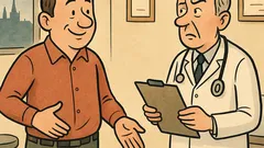 Vtip: Pane doktore, dnes mi vyšel první článek…