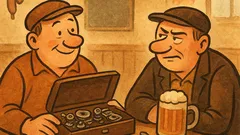 Vtip: Dva chlapi v hospodě za komančů…