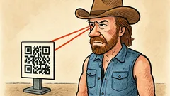 Vtip: Chuck Norris čte QR kód očima