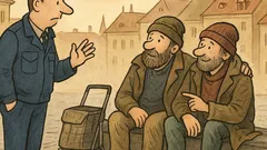 Vtip: Potká policista dva bezdomovce…