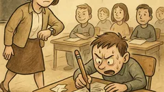 Vtip: Extrémní sport—psát úkol, když ho učitel vybírá