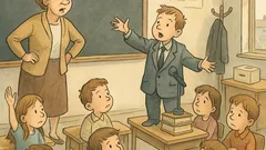 Vtip: Paní učitelka ve škole: Nehlaste se…