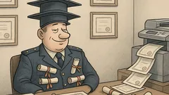 Vtip: Policie odložila vyšetřování diplomů