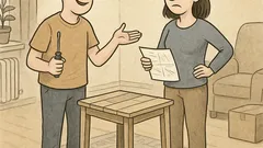 Vtip: Stůl už je hotový…