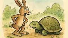 Vtip: Hele, králíku, dáme si závod?