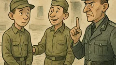 Vtip: Vojíne, nemáte drobné na stovku?