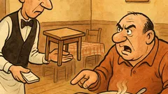 Vtip: Číšník: Máte objednaný stůl?