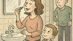 Vtip: Pětiletý syn chválí mámu u zrcadla