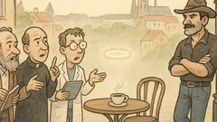 Vtip: Probíhá nekonečná debata o lidské duši...