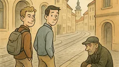 Vtip: Dva kamarádi jdou kolem bezdomovce…